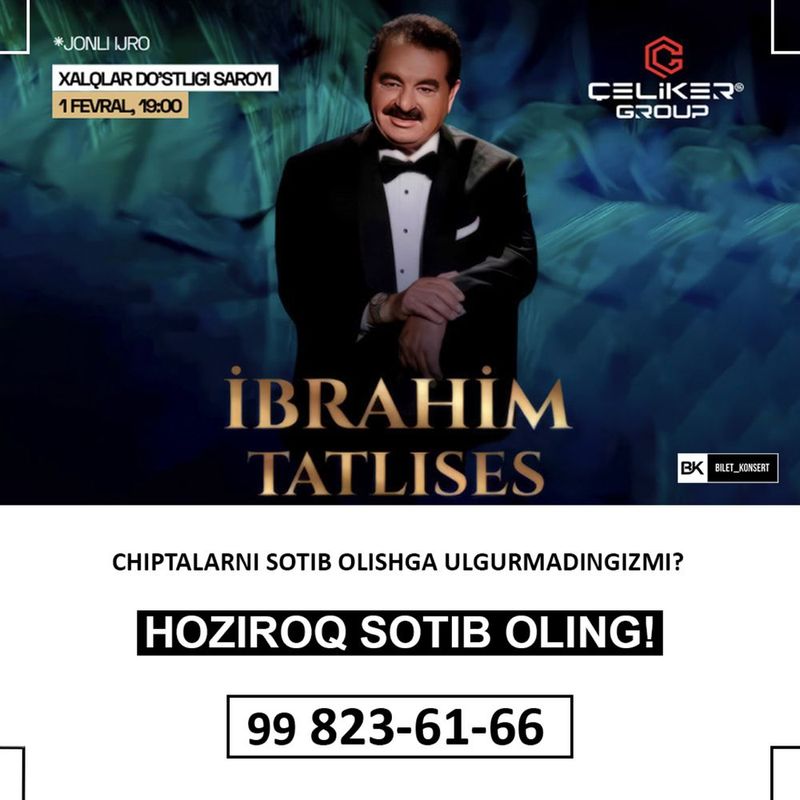 Ibrahim Tatlises biletlar bor