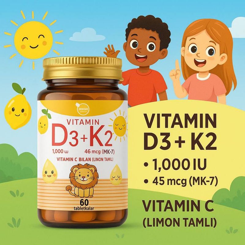VITAMIN D3 + K2 bolajonlar uchun VITAMIN D3 + K2 bolajonlar uchun