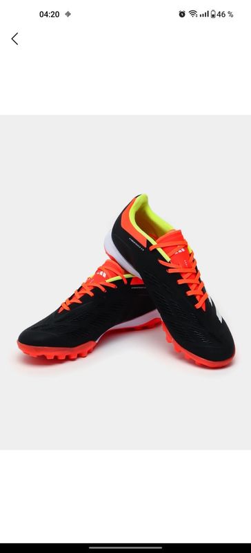 Adidas predator сороконожки чёрно оранжевый Adidas predator сороконожки чёрно оранжевый