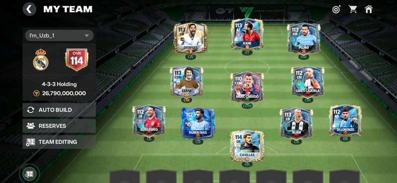 fc mobile 25 Urven 61 Ovr esa 114 115 bõladi.