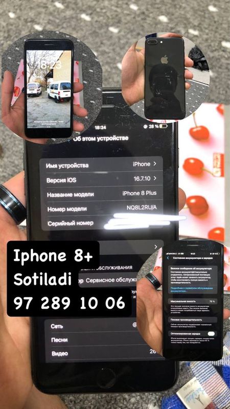 Iphone 8 puls randony holatda