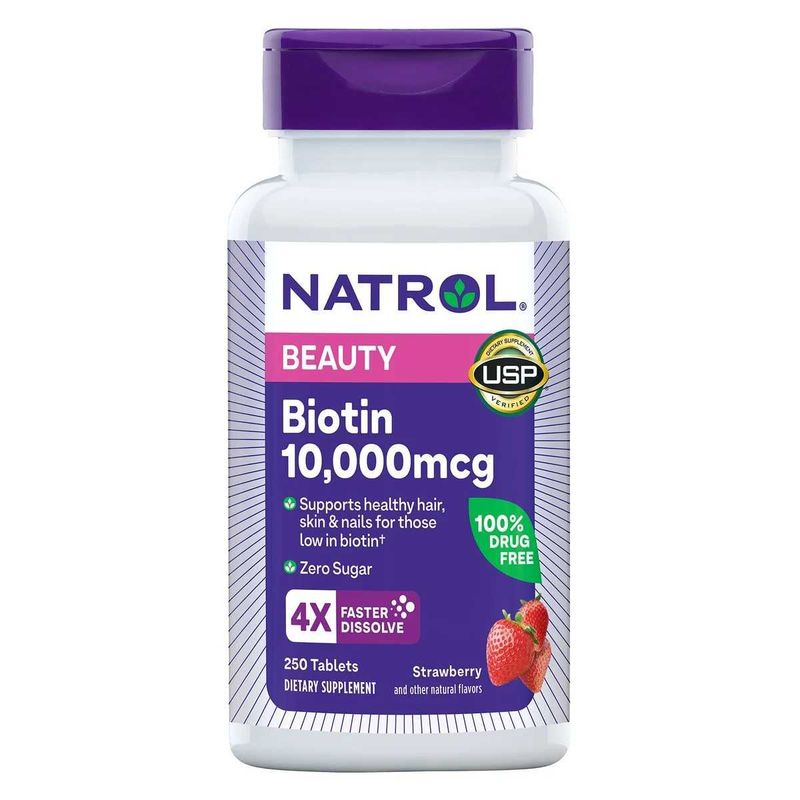 Биотин 10 000 мкг. Natrol Biotin 250 таблеток USA