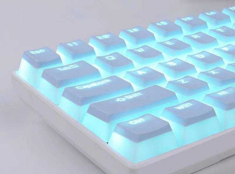 PBT PUDDING KEY CAPS количество : 130 цвет: SKY BLUE