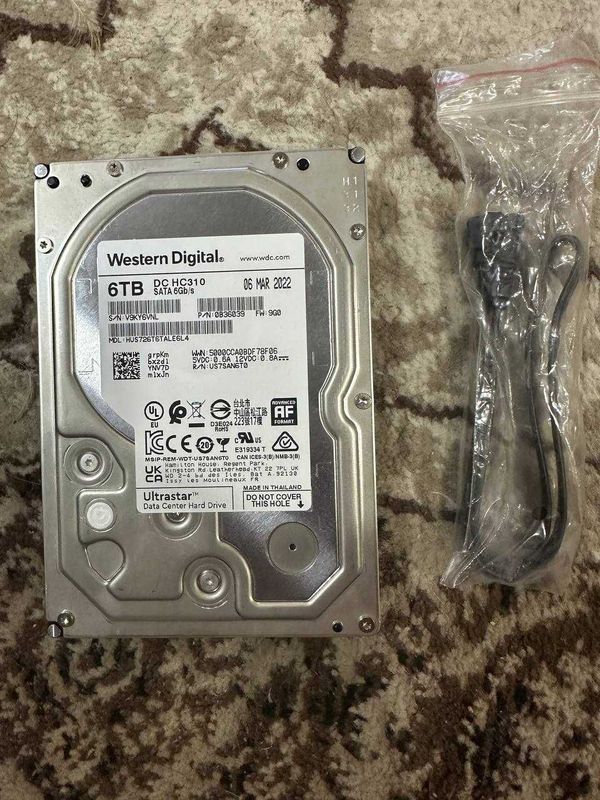 Новый HDD WD Ultrastar DC HC310 - 6TB Новый HDD WD Ultrastar DC HC310 - 6TB