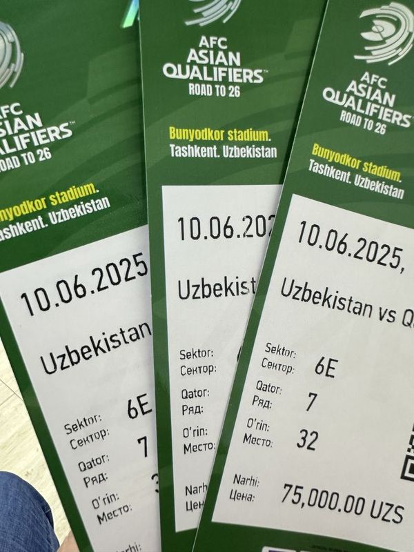 Uzbekistan vs Qatar oyinga bilet Uzbekistan vs Qatar oyinga bilet