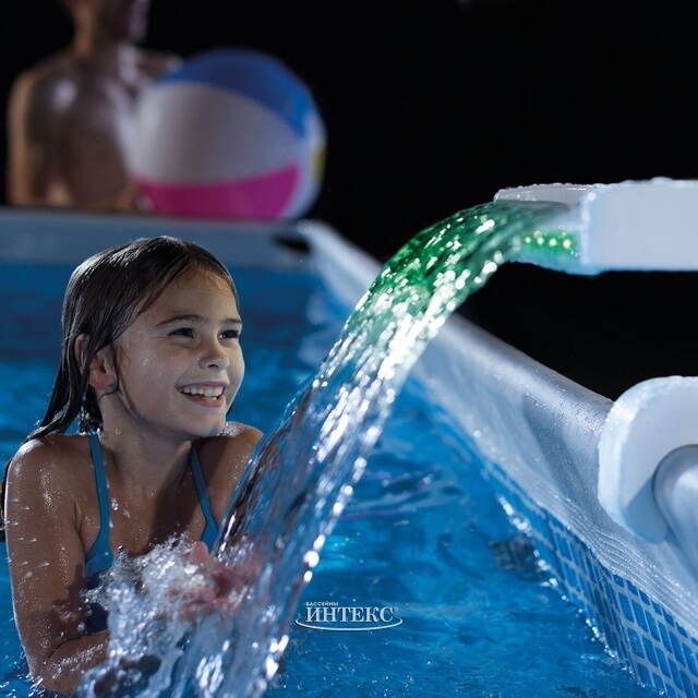 Водопад для бассейна с цветной LED-подсветкой (Intex 28090) Водопад для бассейна с цветной LED-подсветкой (Intex 28090)