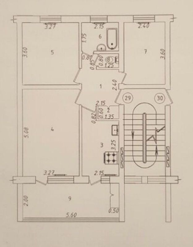 Юабад 8. 3/4/4. Кирпич 2/6 балкон