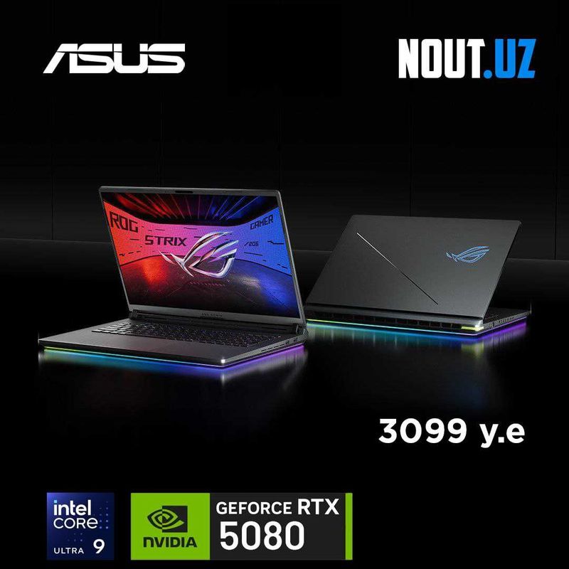 Asus Rog G18 U9-275HX,32GB,1TB,RTX5080,2.5K 240Hz Магазин Nout.uz Asus Rog G18 U9-275HX,32GB,1TB,RTX5080,2.5K 240Hz Магазин Nout.uz