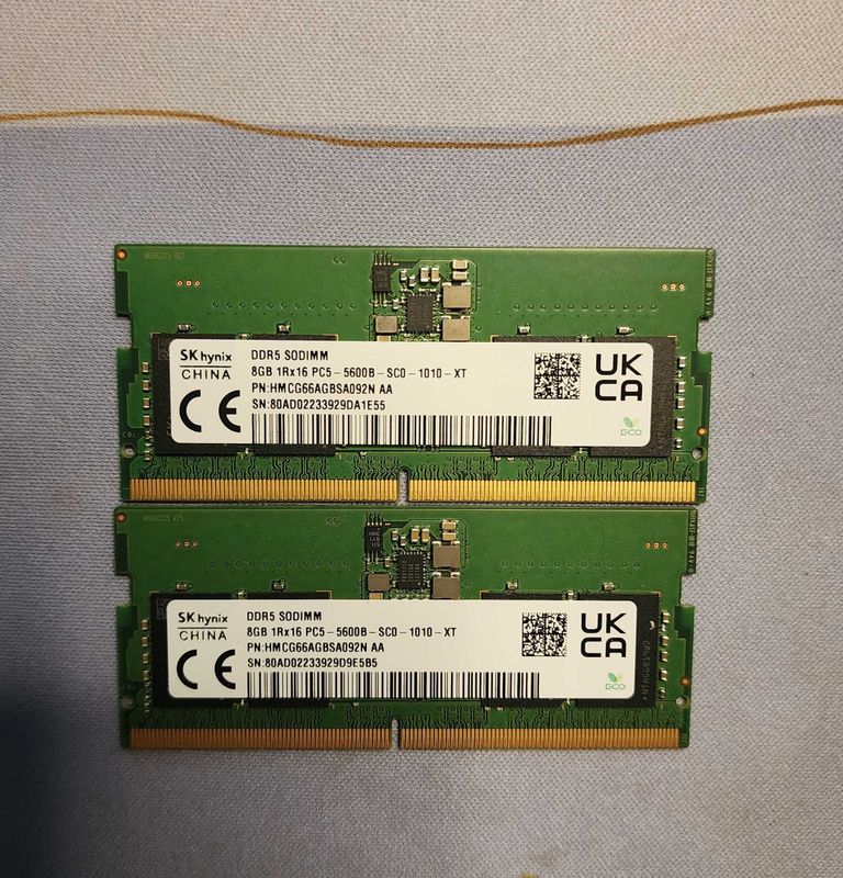 DDR5 Ram 2x 8Гб 5600 для ноутбуков DDR5 Ram 2x 8Гб 5600 для ноутбуков