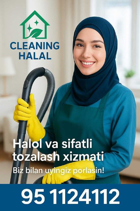 CLEANING HALAL Halol va sifatli tozalash xizmati. CLEANING HALAL Halol va sifatli tozalash xizmati.
