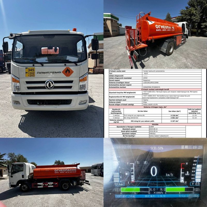 Продается Бензовоз DONG FENG PC5060GYS 2023 года с полным оснащением и