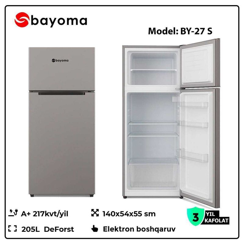 холодильник bayoma by-27s 205L