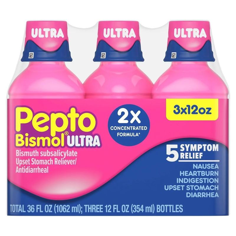 5-симптомная жидкость для облегчения пищеварения Pepto Bismol Ultra, 5