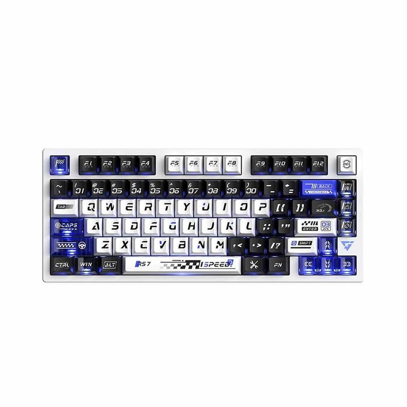 VGN ATK RS7 Pro RGB Wireless Mechanical Keyboard – White style VGN ATK RS7 Pro RGB Wireless Mechanical Keyboard – White style