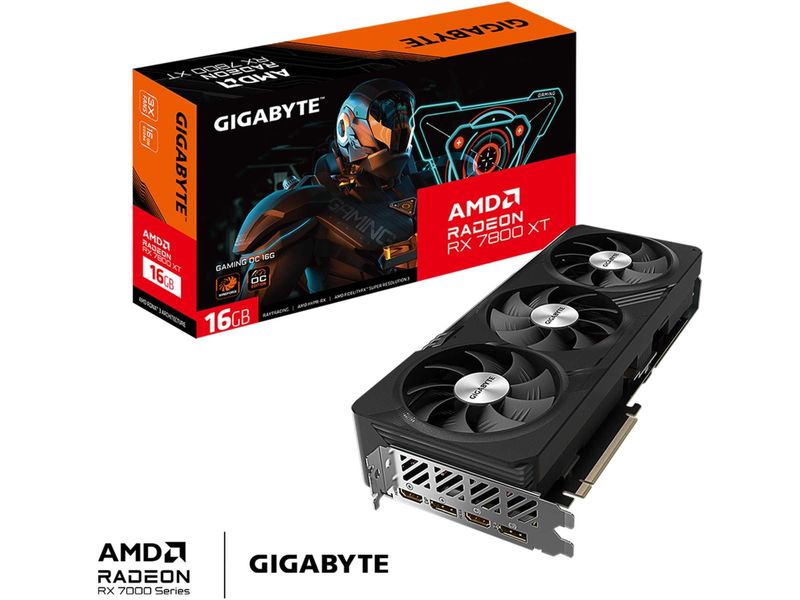 Gigabyte AMD Radeon RX 7800 XT GAMING OC-16Gb, GDDR6 Gigabyte AMD Radeon RX 7800 XT GAMING OC-16Gb, GDDR6