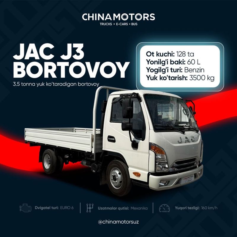 Jac J3 sotuvda tayyor rasrochka Jac J3 sotuvda tayyor rasrochka