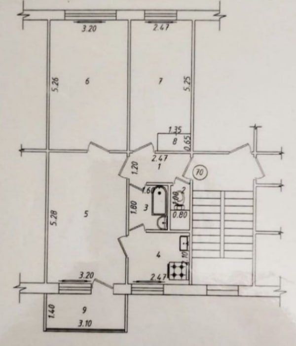 Продаётся квартира Чиланзар Ц квартал 3//5//5