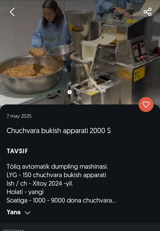 chuchvara bukish apparati