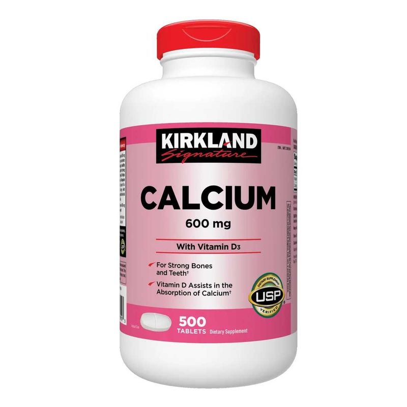 Кальций 600 мг, с витамином D3, Kirkland Signature Calcium, 500 таб