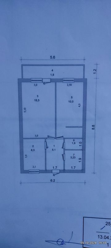 Продаётся 2 комнатная квартира 1 этаж