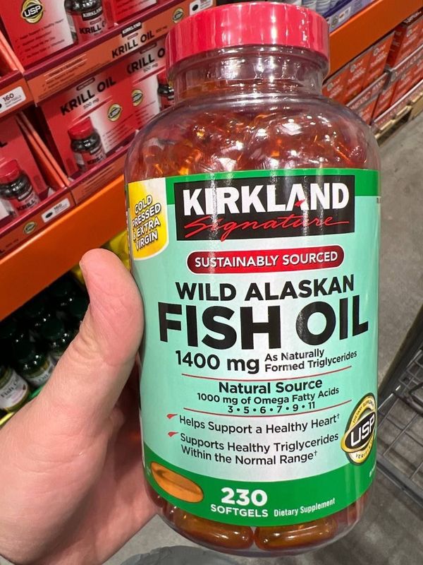 Kirkland Signature Wild Alaskan Fish Oil 1400 мг Kirkland Signature Wild Alaskan Fish Oil 1400 мг