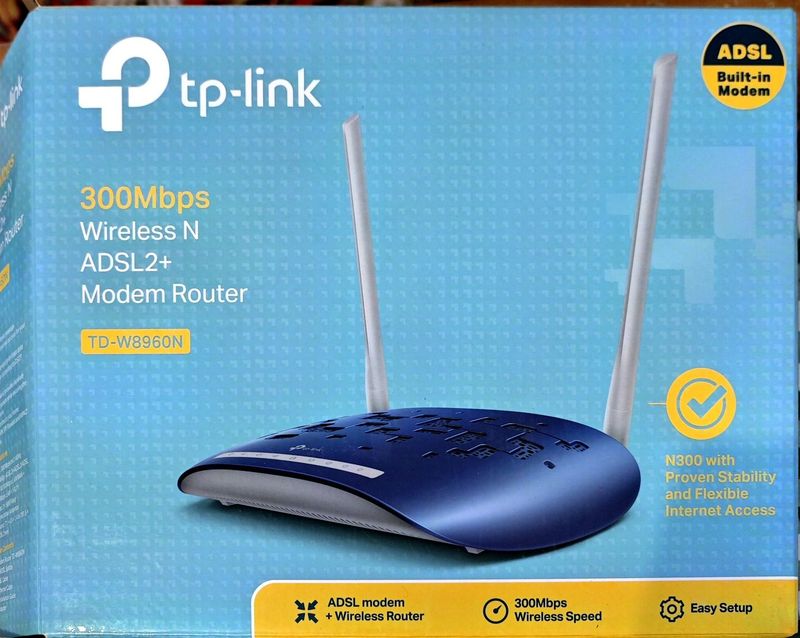 Tp-link WIFI ROUTER ADSL2 300mbs td-w8960n Tp-link WIFI ROUTER ADSL2 300mbs td-w8960n