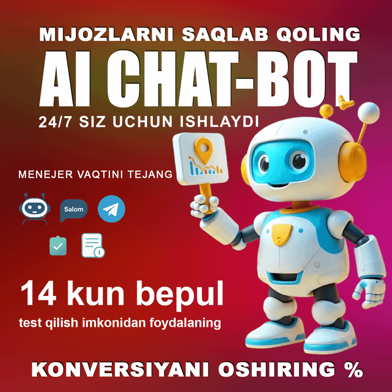 Sotuvlarni 30% oshiring: aqlli chat-bot yordamida Sotuvlarni 30% oshiring: aqlli chat-bot yordamida
