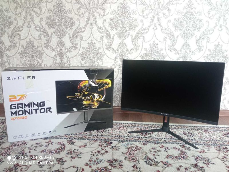 Монитор 27" Ziffler G180 Curved LED (DP+HDMI), 180Hz 1920x1080 FullHD Монитор 27" Ziffler G180 Curved LED (DP+HDMI), 180Hz 1920x1080 FullHD