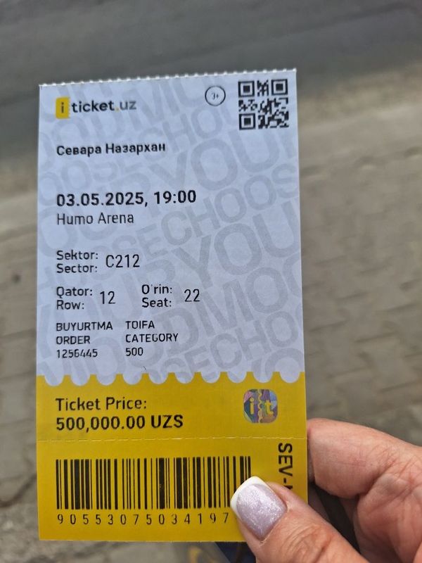 Срочно продам 2 билета на завтрашний концерт Севары Назархан. Срочно продам 2 билета на завтрашний концерт Севары Назархан.