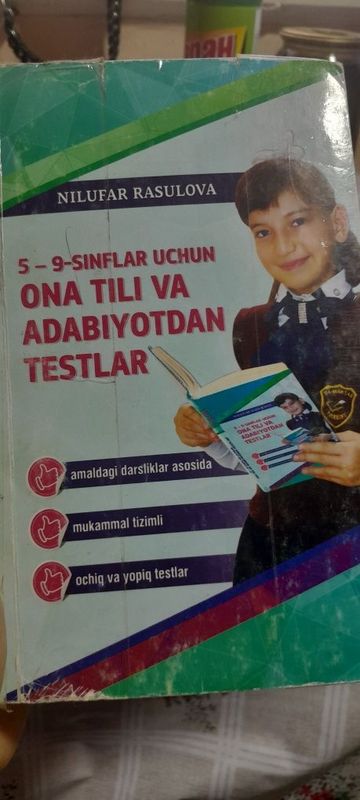 Ona tilidan 5-9 sinf test kitobi Ona tilidan 5-9 sinf test kitobi