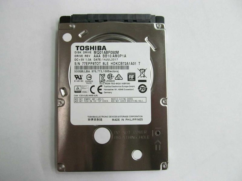 Toshiba 500GB HDD 2.5 Notebook HP Lenovo