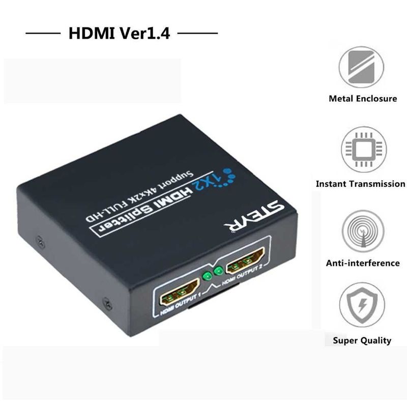 HDMI 1 to 2 Splitter 4K