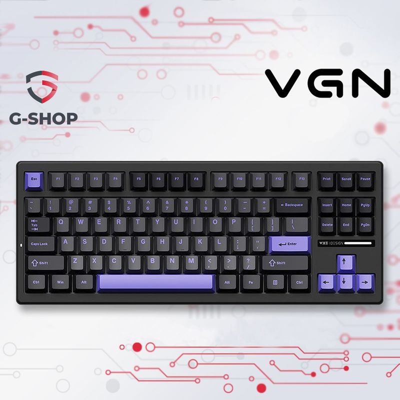 Игровая механическая беспроводная клавиатура с подсветкой VGN S87 RGB Игровая механическая беспроводная клавиатура с подсветкой VGN S87 RGB