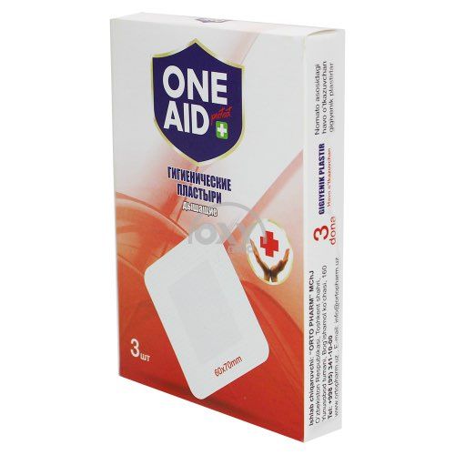Пластыри гигиенические "ONE AID" нетканые №3 Пластыри гигиенические "ONE AID" нетканые №3