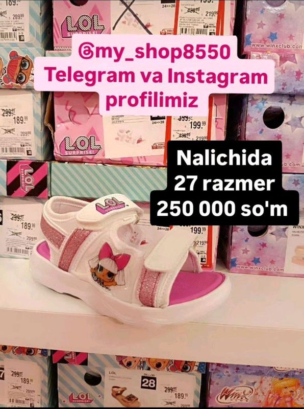 Qizlarga basanojka sotiladi. Продаётся босоножки Qizlarga basanojka sotiladi. Продаётся босоножки