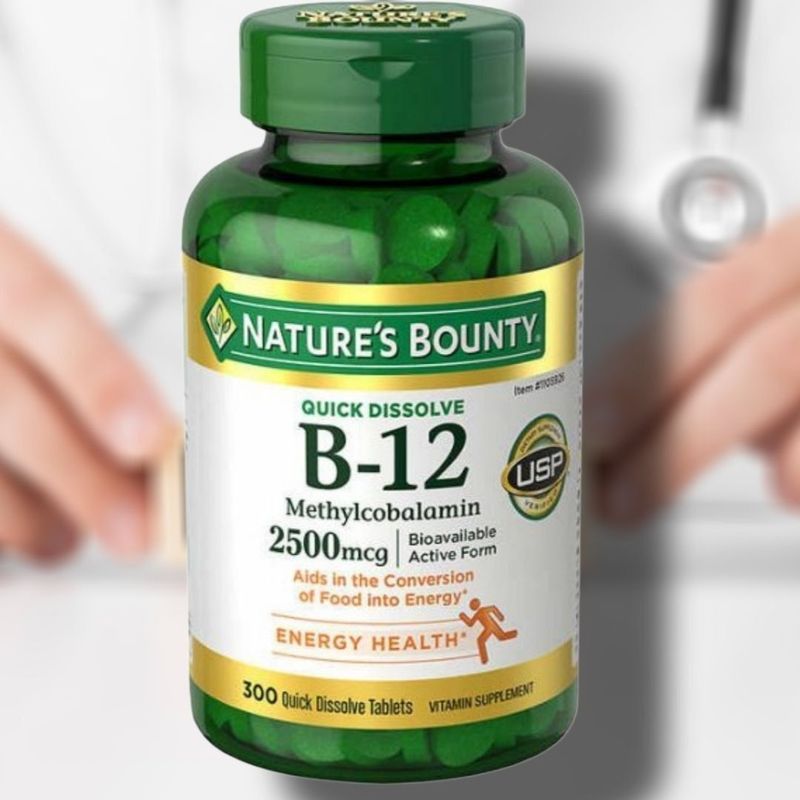 Витамин B-12 Nature's Bounty Vitamin B-12 300 быстрорастворимых таблет