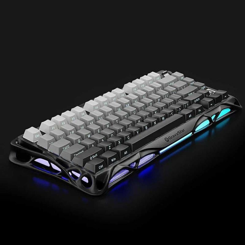 gaming keyboard GravaStar Mercury K1 Gradient White black gry Premium