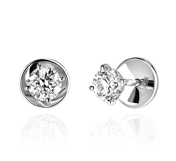 NEW Серьги с бриллиантами 1,16 ct.