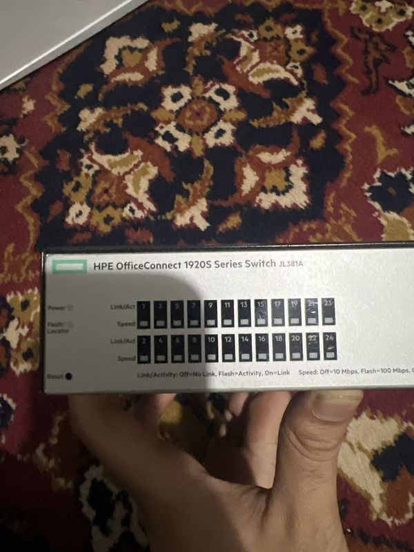 hpe officeconnect 1920s serias switch