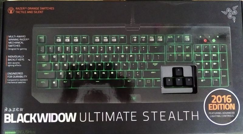 Razer BlackWidow Ultimate Stealth 2016 Orange Switch