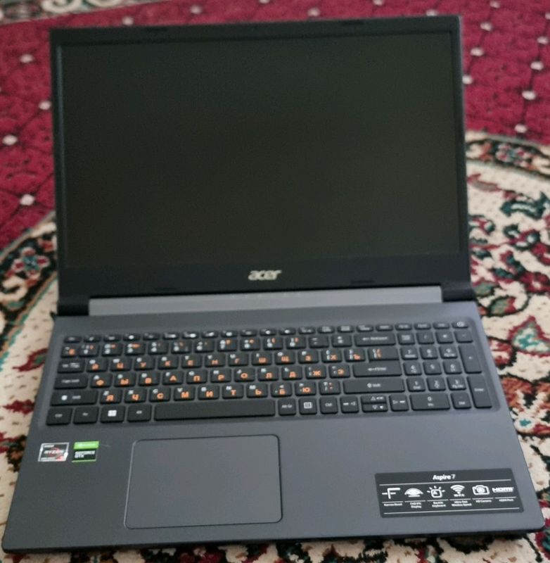 Noutbook, Acer Aspire 7, Ryzen 5 kompyuter