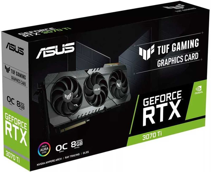 (Новый)Видеокарта ASUS TUF Gaming GeForce RTX 3070 Ti OC Edition 8GB (Новый)Видеокарта ASUS TUF Gaming GeForce RTX 3070 Ti OC Edition 8GB