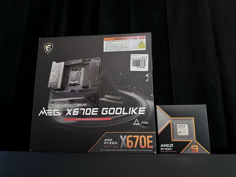 Комплект от AMD Ryzen 9 9950X + MSI MEG X670E Godlike WiFi | Full Комплект от AMD Ryzen 9 9950X + MSI MEG X670E Godlike WiFi | Full