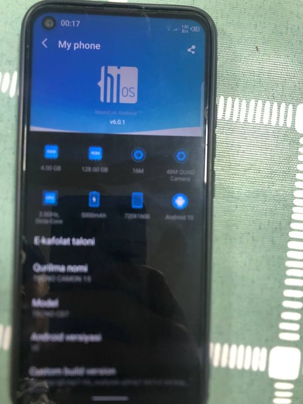 Texno camon15 CD7 Texno camon15 CD7