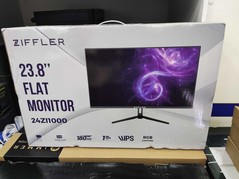 Монитор 24" Ziffler IPS LED (DP+HDMI), 180Hz 1920x1080 FullHD НОВЫЙ