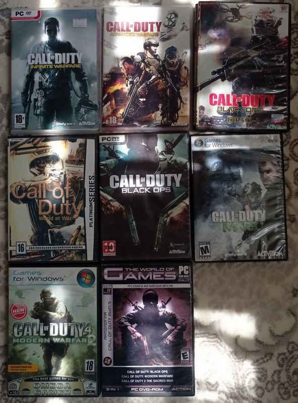 Call of Duty hammasi 65.000 sum,+bonus Call of Duty black ops 3