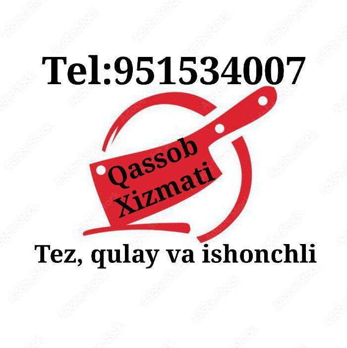Qassob Xizmati. Tez, qulay va ishonchli.