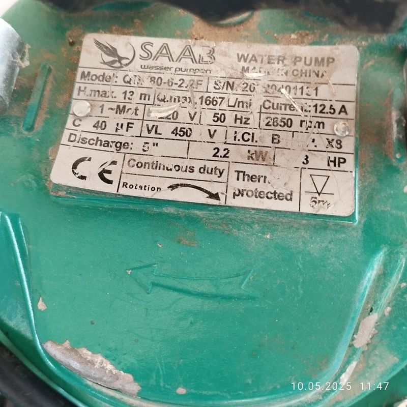 Suv nasos sotiladi dastafka bor Suv nasos sotiladi dastafka bor