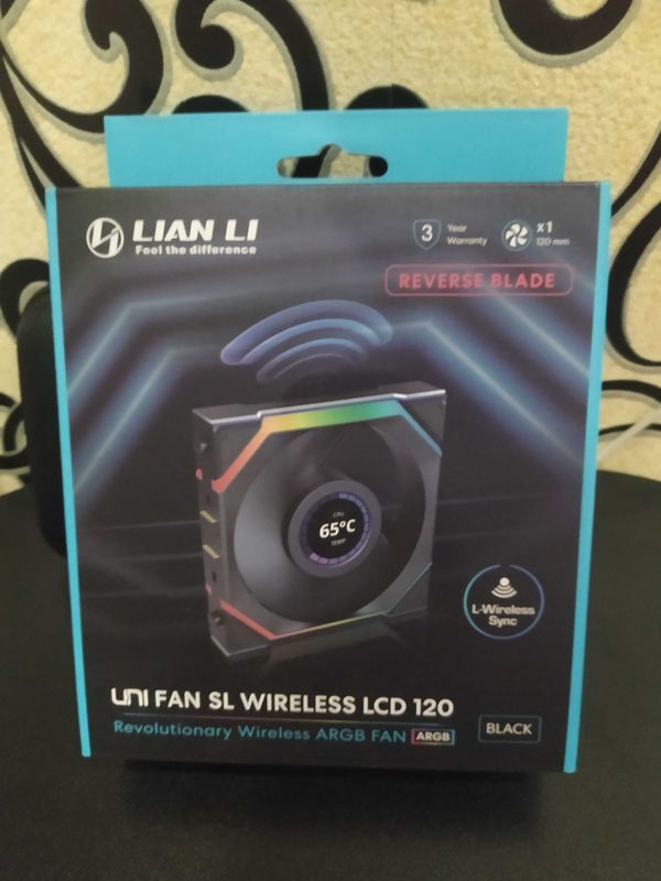 Корпусный Вентилятор Lian Li Uni Fan SL Wireless LCD 120 Reverse Blade Корпусный Вентилятор Lian Li Uni Fan SL Wireless LCD 120 Reverse Blade