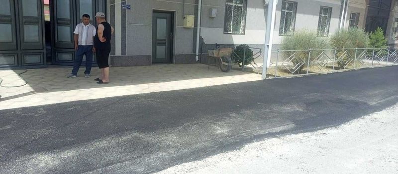 Асфальт киламиз.